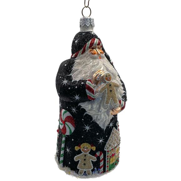 Patricia Breen Ornament Torun Santa Black Candy Canes Gingerbread Christmas Tree - Picture 3 of 12